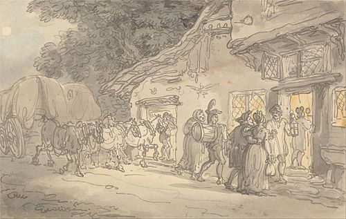 The Waggoner's Rest, 1800, Thomas Rowlandson