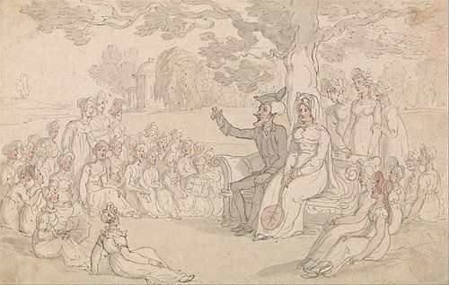 Dr. Syntax Visits a Boarding School for Young Ladies, 1821, Thomas Rowlandson