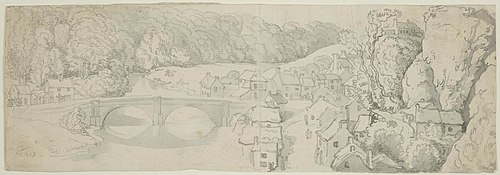 Chepstow Bridge, 1797, Thomas Rowlandson