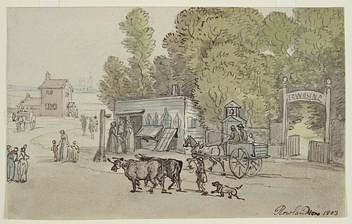 Street scene, 1803, Thomas Rowlandson