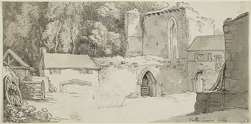 Valle Crucis Abby, 1797, Thomas Rowlandson