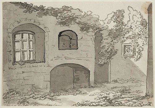 Part of west Hall Ragland, 1797, Thomas Rowlandson