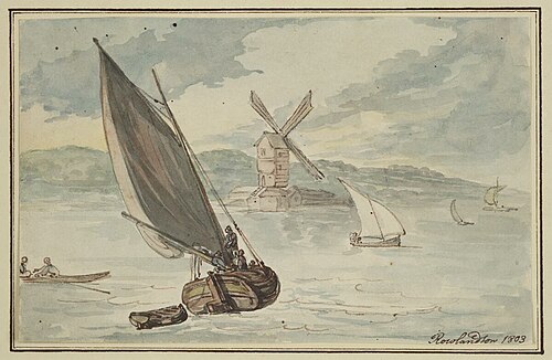 Sailing scene, 1803, Thomas Rowlandson