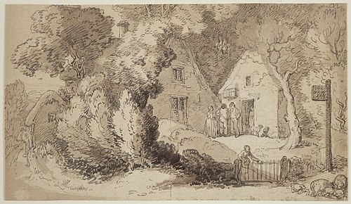 New Inn, , Thomas Rowlandson