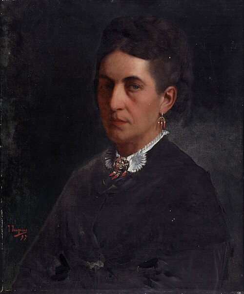 Portrait de madame Donny, 1877, Josse Impens