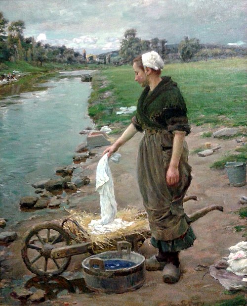 Le baquet bleu, 1907, José Júlio de Sousa Pinto