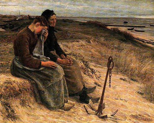 Missing boat, 1890, José Júlio de Sousa Pinto