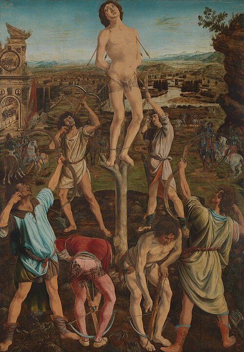 Le Martyre de saint Sébastien, 1475, Antonio Pollaiuolo
