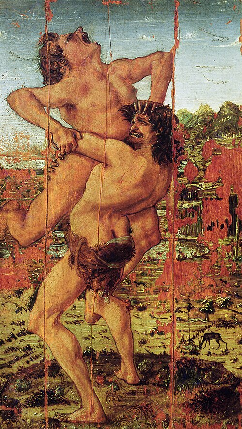 Heracles and Antaeus, 1500, Antonio del Pollaiuolo