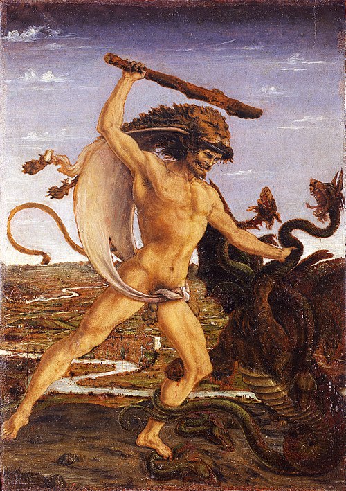 Hercules and the Hydra, 1475, Antonio del Pollaiuolo