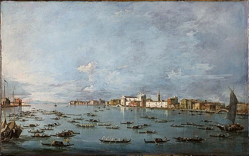 The Fondamenta della Zattere, Venice, 1775, Francesco Guardi