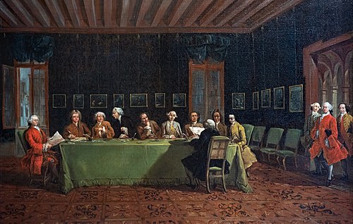 Le convent diplomatique, 1753, Francesco Guardi