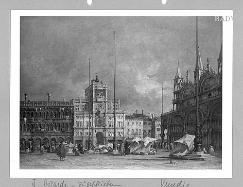 Markusplatz in Venedig, 1760, Francesco Guardi