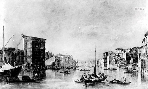 Le Grand Canal à Venise, 1737, Francesco Guardi
