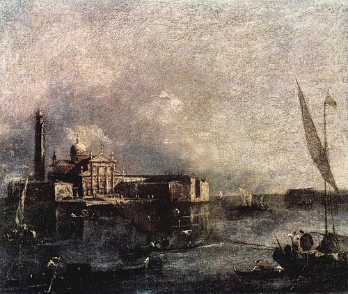 Il bacino di San Marco verso l'Isola di San Giorgio, 1750, Francesco Guardi