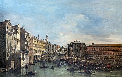 Le pont du Rialto, , Francesco Guardi