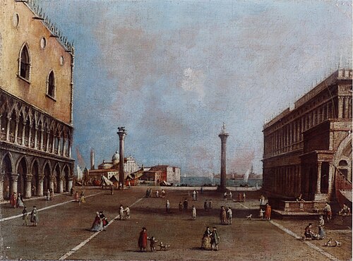 La Piazzetta Verso L' Isola San Giorgio, 1760, Francesco Guardi