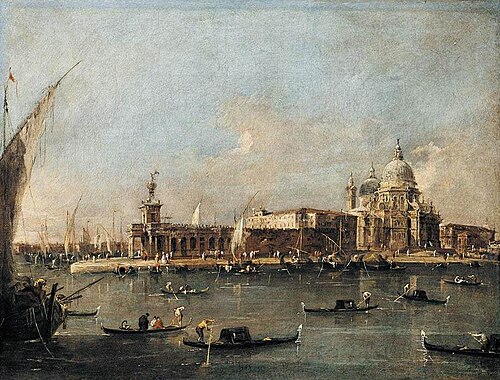 The Punta di Dogana, 1782, Francesco Guardi