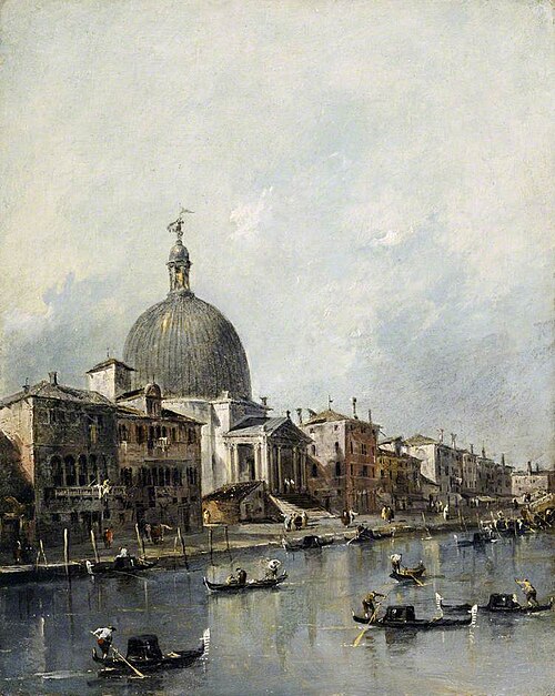Venice, the Church of San Simeone Piccolo on the Grand Canal, 1755, Francesco Guardi