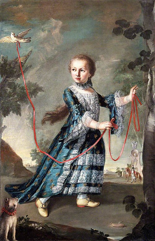 A Young Girl of the Gradenigo Family with a Dove, 1769, Francesco Guardi