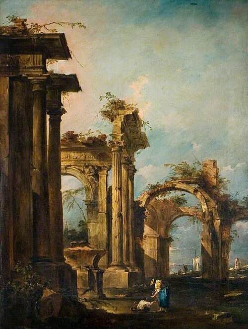 Capriccio with Ruins and Figures, 1777, Francesco Guardi