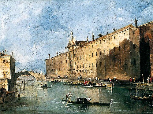 The 'Rio dei mendicanti', , Francesco Guardi