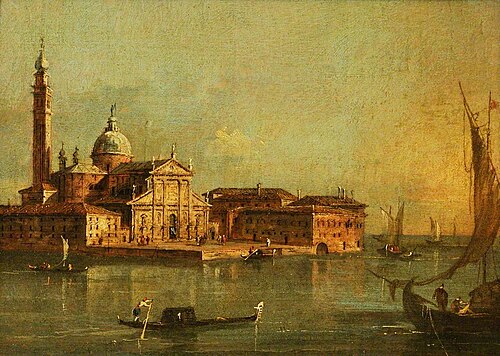 View of the Island of San Giorgio Maggiore, Venice, , Francesco Guardi