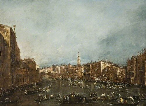 A Regatta on the Grand Canal, Venice, 1780, Francesco Guardi