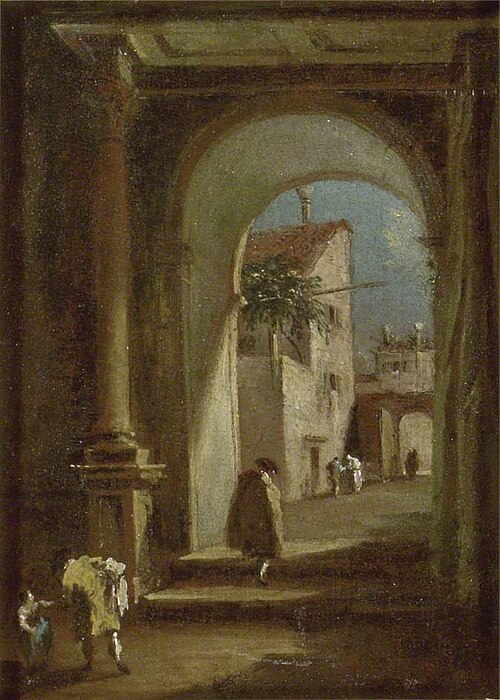 Capriccio: An Archway, , Francesco Guardi