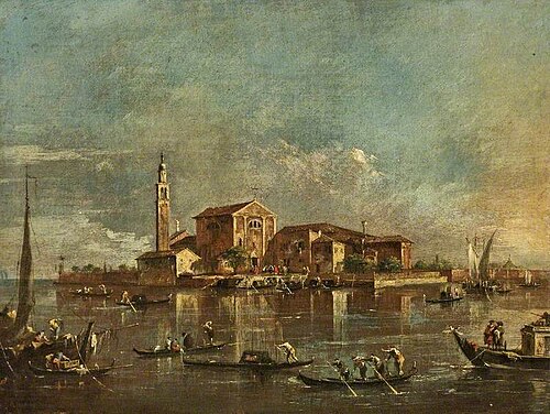 The Island of San Giorgio in Alga, Venice, Italy, , Francesco Guardi