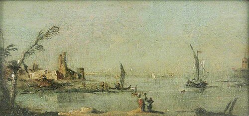 Lagoon Capriccio with a Church, , Francesco Guardi