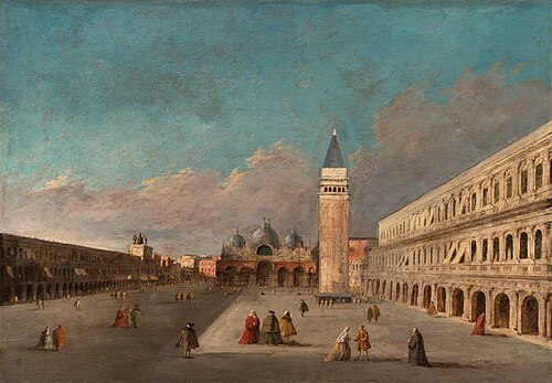 View of St Mark's Square, Venice, , Francesco Guardi