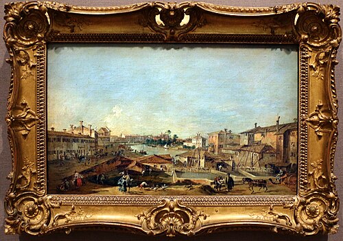 Die Schleuse von Dolo, 1774, Francesco Guardi