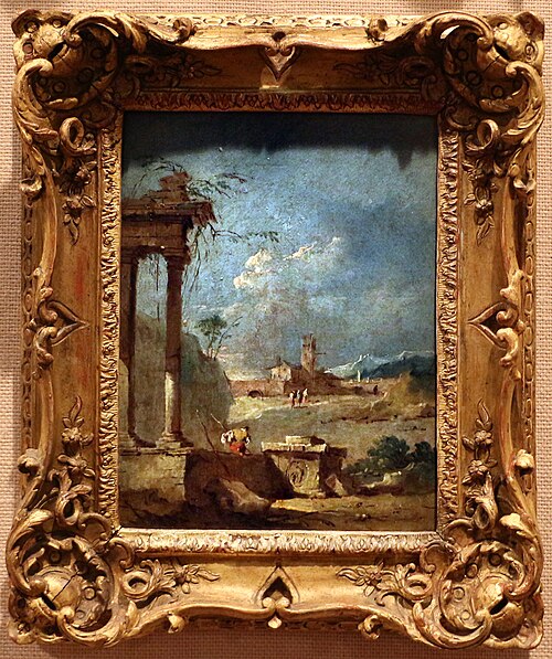 Venedig Landschaft mit Ruinen, 1770, Francesco Guardi