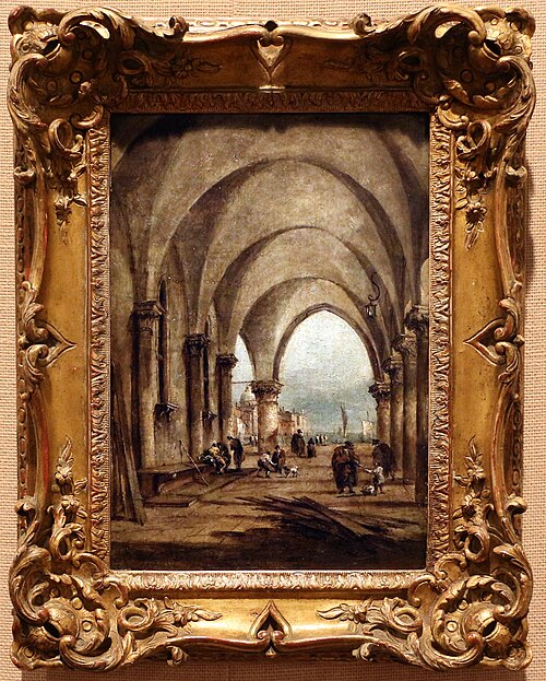 Portico mit Figuren, 1778, Francesco Guardi