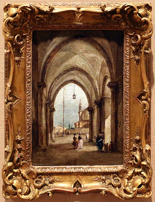 Portico mit Figuren, 1778, Francesco Guardi