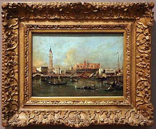 Blick auf die Mole mit dem Palazzo Ducale, 1790, Francesco Guardi