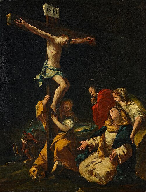 Il crocifisso con le tre Marie e S. Giovanni, 1745, Francesco Guardi
