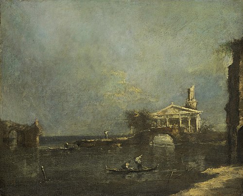 Venetian Lagoon, 1500, Francesco Guardi