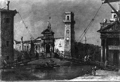 The Arsenal, Venice, 1750, Francesco Guardi