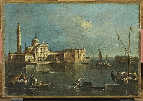 L'Église San Giorgio Maggiore à Venise, 1750, Francesco Guardi