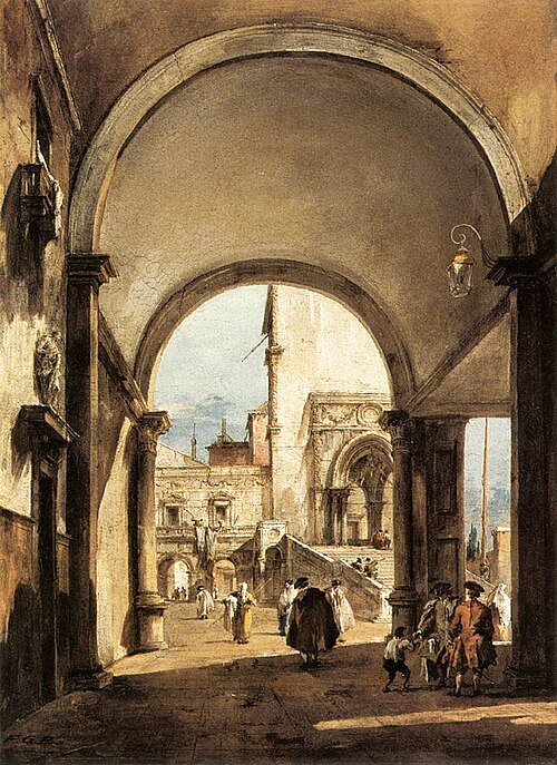 An Architectural Caprice, 1750, Francesco Guardi