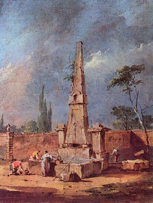 Capriccio, 1750, Francesco Guardi