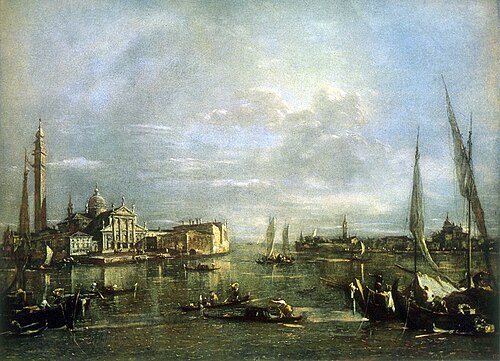 The Isle St. Giorgio Maggiore, 1780, Francesco Guardi