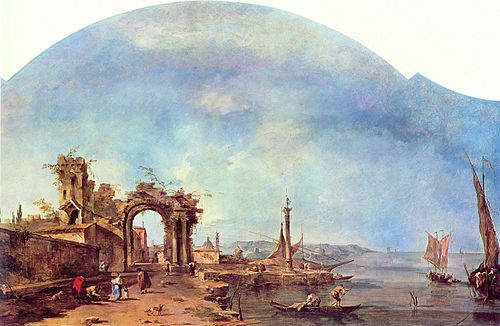 Fantastic Landscape, 1750, Francesco Guardi
