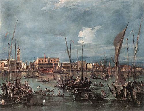 Venice from the Bacino di San Marco, 1765, Francesco Guardi