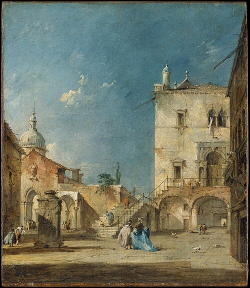 Capriccio, 1780, Francesco Guardi