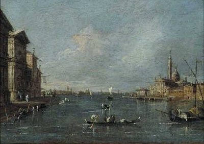 Vue de S. Giorgio Maggiore, Venise, 1770, Francesco Guardi