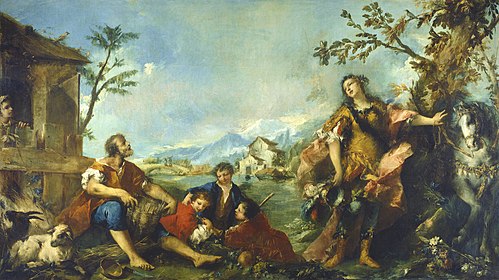 Erminia and the Shepherds, 1750, Francesco Guardi