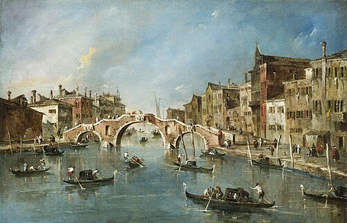 View on the Cannaregio Canal, Venice, 1767, Francesco Guardi